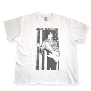 Vintage T Shirt Jimmy Hendricks  White Black Large Tee